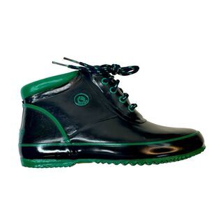 SPORTO Navy with Green Accent Vintage Rain Snow Boots Size 7